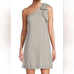 ANTONIO MELANI One-Shoulder Shift Dress with Shoulder Bow